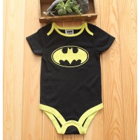 Super Hero 嬰兒短袖夾衣 (Batman Black) 12M